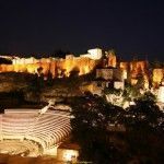 La Alcazaba y el Teatro Romano por la noche